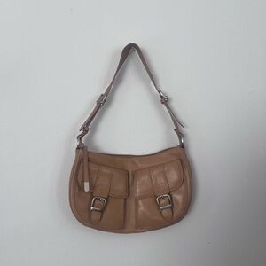 Kenneth Cole Tan Leather Shoulder Bag